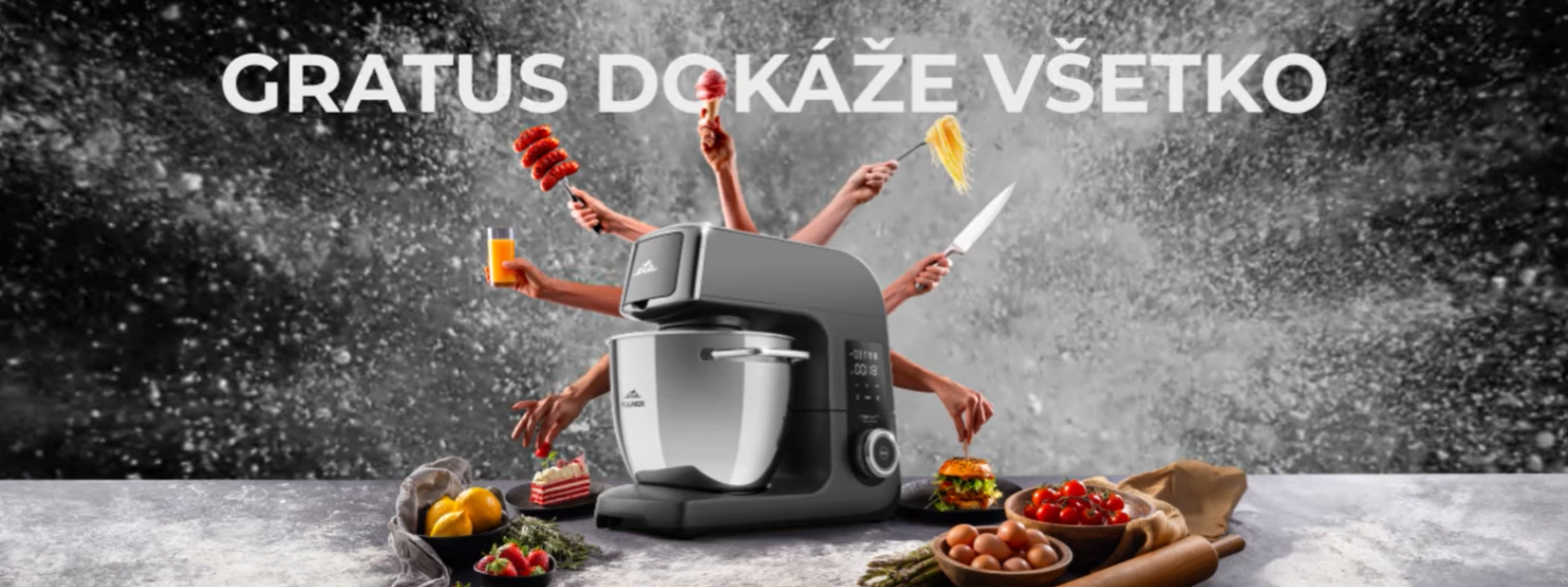 Kuchynský robot Gratus: elegantný silák, ktorý dokáže všetko